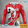 Liverpool FC Custom Name Mickey Zip Up Hoodie