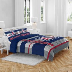 NCAA Arizona Wildcats Grey Blue Bedding Set