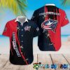 NHL Columbus Blue Jackets Red Blue Special Hawaiian Shirt