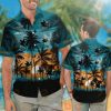 NHL San Jose Sharks Coconut Tree Sunrise Hawaiian Shirt