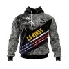 NHL Los Angeles Kings Eagle American Flag Pullover Hoodie