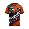 NHL Philadelphia Flyers Eagle American Flag 2021 Concepts T-Shirt