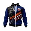 NHL New York Islanders Eagle American Flag Zip Up Hoodie