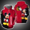 NHL Chicago Blackhawks Red Black Mickey Pullover Hoodie