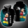 NHL San Jose Sharks Black Teal Mickey Pullover Hoodie