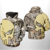 NCAA Colorado Buffaloes Gold Skull Camo Pullover Hoodie