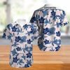 NHL Toronto Maple Leafs White Blue Hibiscus Hawaiian Shirt
