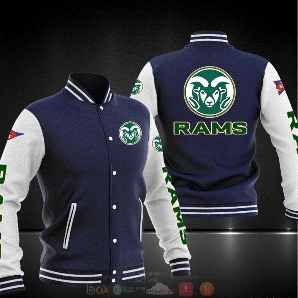 NCAA Colorado State Rams Navy Blue Baseball Jacket