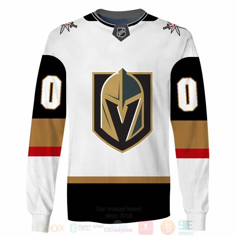 NHL Vegas Golden Knights Custom Name Number 2022 Away Jersey Sweatshirt NHL Vegas Golden Knights Custom Name Number 2022 Away Jersey Sweatshirt