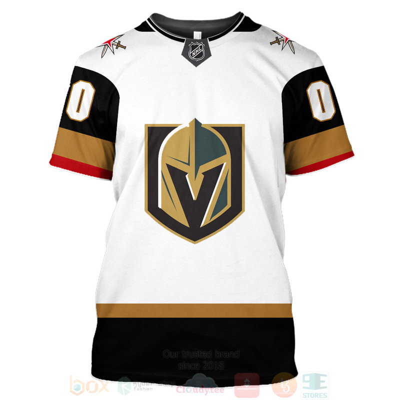 NHL Vegas Golden Knights Custom Name Number 2022 Away Jersey T-Shirt NHL Vegas Golden Knights Custom Name Number 2022 Away Jersey T-Shirt