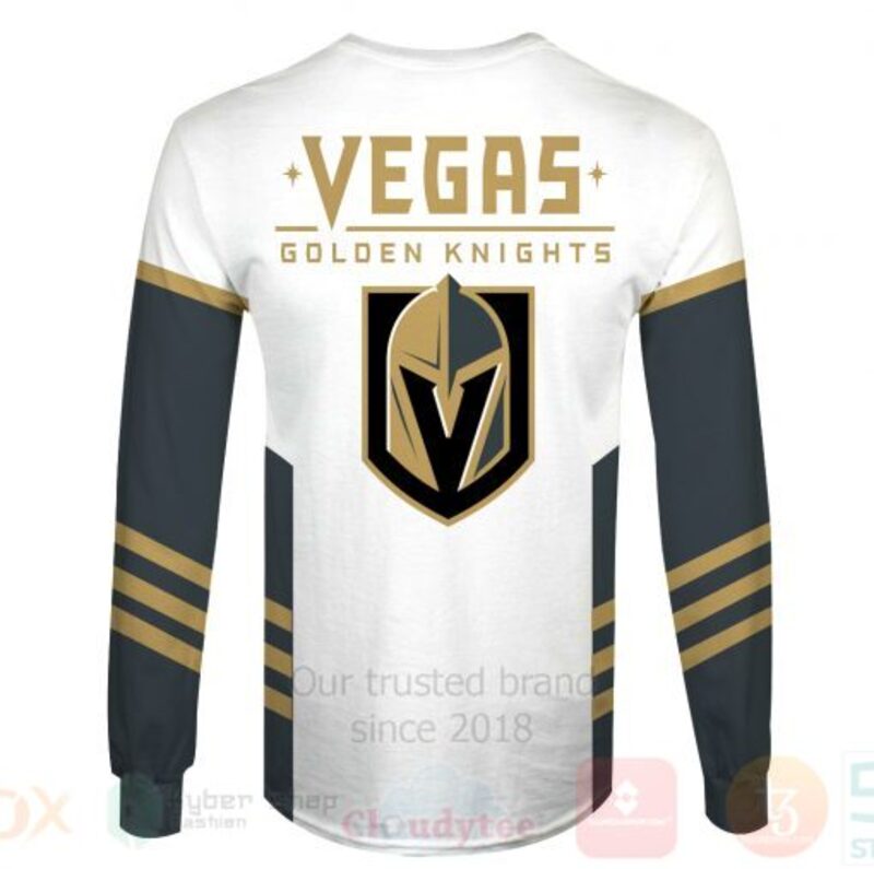 NHL Vegas Golden Knights White Grey Sweatshirt V6