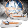 NHL New York Islanders White Orange Yeezy Boost Sneakers