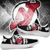 NHL New Jersey Devils Black Scratch Yeezy Boost Sneakers