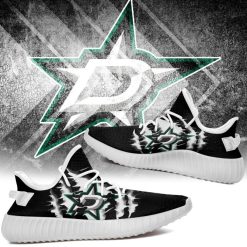 NHL Dallas Stars Black Scratch Yeezy Boost Sneakers
