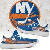 NHL New York Islanders Blue Orange Yeezy Boost Sneakers