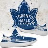 NHL Toronto Maple Leafs Blue White Yeezy Boost Sneakers