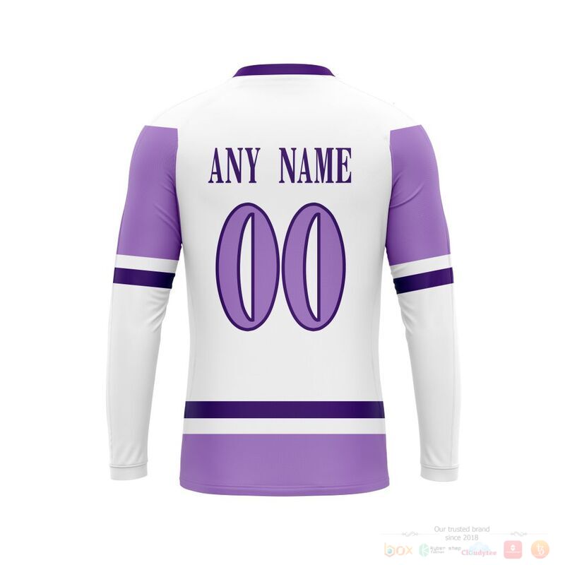 NHL Washington Capitals Custom Name Number Hockey Fight Cancer Jersey Sweatshirt