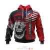 NHL New Jersey Devils American Flag Skull Pullover Hoodie