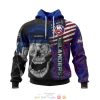 NHL New York Islanders American Flag Skull Pullover Hoodie