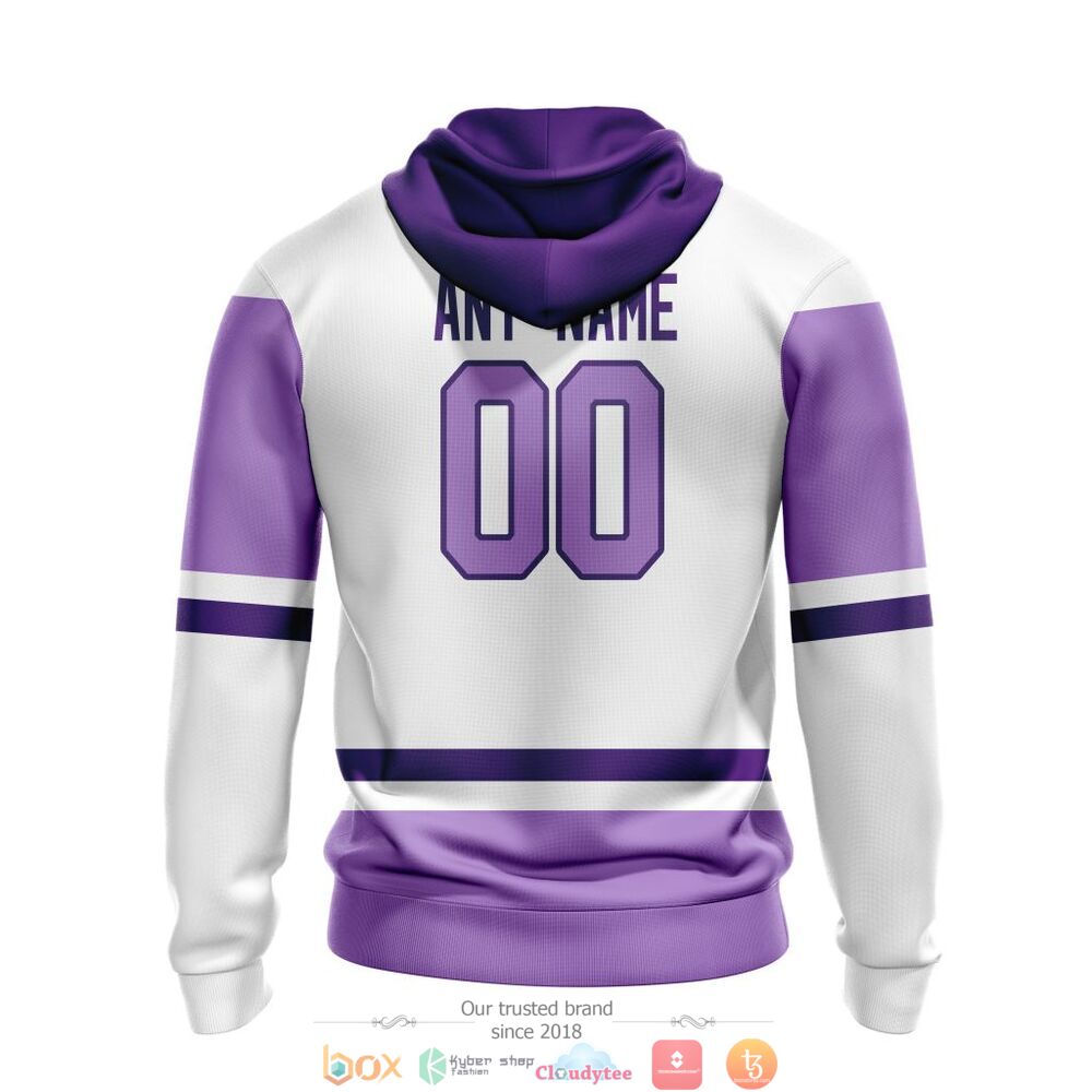 NHL Vegas Golden Knights Custom Name Number Hockey Fight Cancer Jersey Zip Up Hoodie NHL Vegas Golden Knights Custom Name Number Hockey Fight Cancer Jersey Zip Up Hoodie