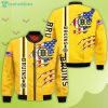 NHL Boston Bruins American Flag Gold Scratch Bomber Jacket