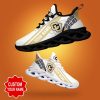NCAA Colorado Buffaloes Custom Name White Gold Max Soul Shoes