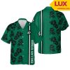 NHL Dallas Stars Black Hibiscus Green Unisex Hawaiian Shirt