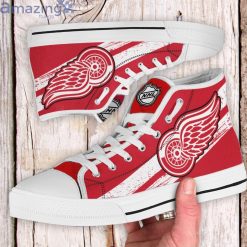 Alternative view of NHL Detroit Red Wings High Top Shoes V2