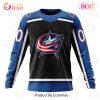 NHL Columbus Blue Jackets Custom Name Number Reverse Retro 2022 Jersey Sweatshirt