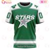 NHL Dallas Stars Custom Name Number Retro Concepts Jersey T-Shirt