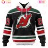 NHL New Jersey Devils Custom Name Number Retro Concepts Jersey Pullover Hoodie