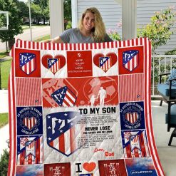 Atletico Madrid To My Son Quilt Blanket