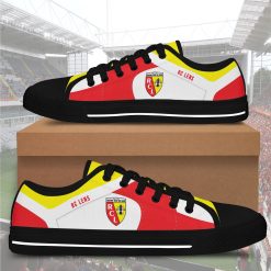 Alternative view of RC Lens White Red Yellow Low Top Shoes