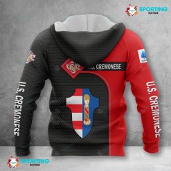 Alternative view of US Cremonese Black Red Zip Up Hoodie V2