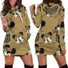 NHL Vegas Golden Knights Mickey Head Women Hoodie Dress