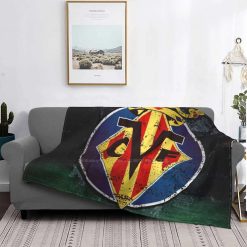 Alternative view of Villarreal CF Dark Green Fleece Blanket