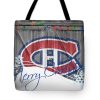 NHL Columbus Blue Jackets Merry Christmas Tote Bag