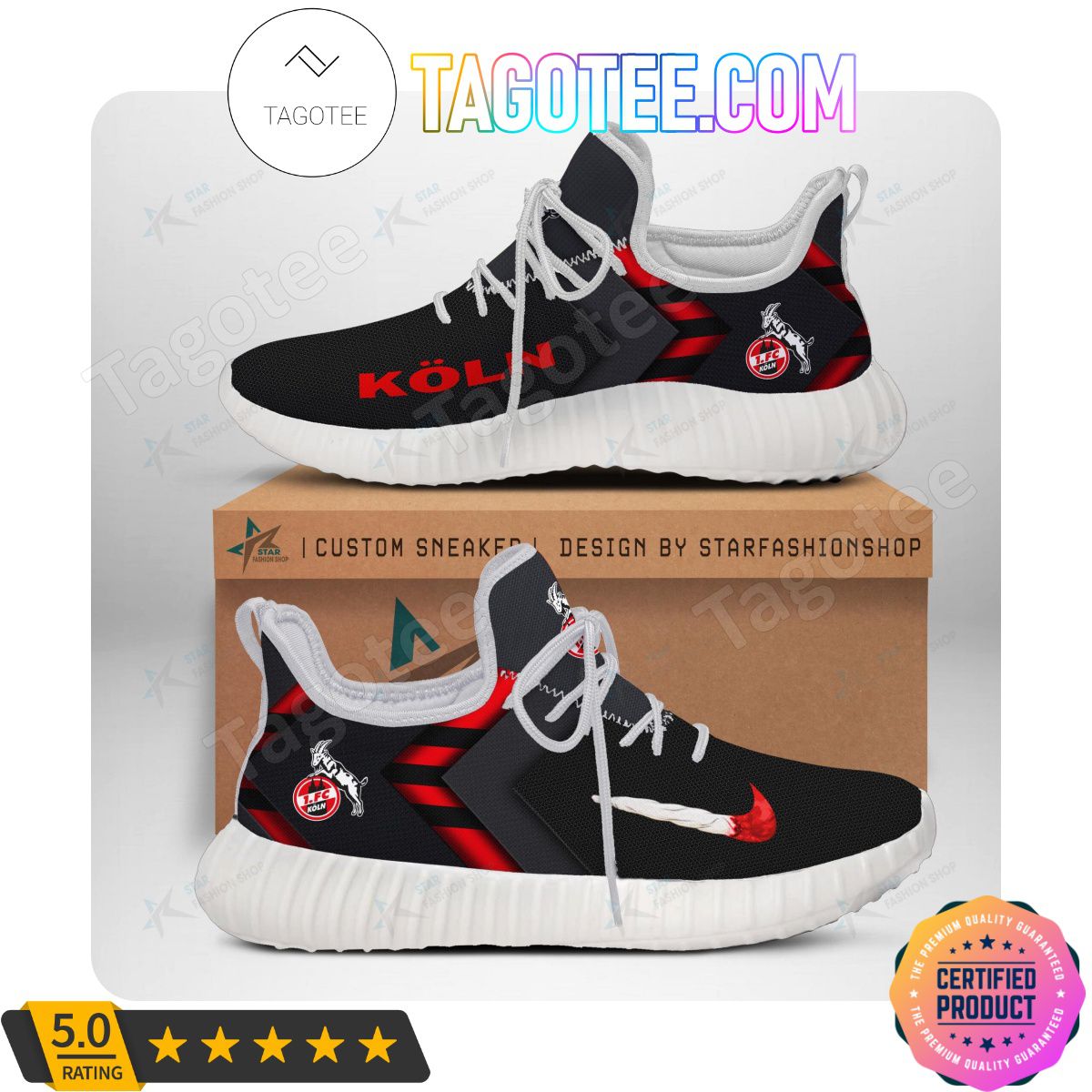 1. FC Köln Black Reze Sneakers
