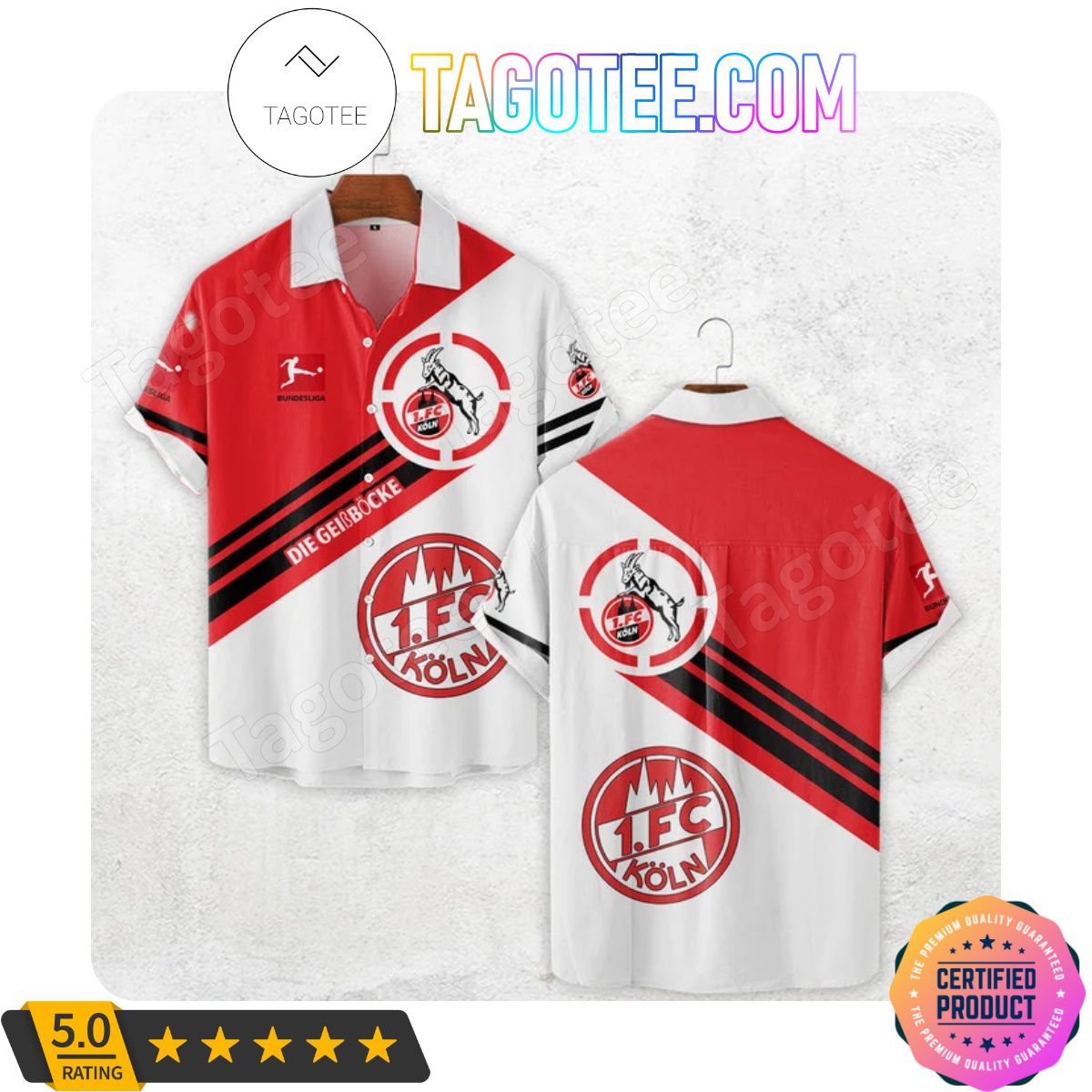 1. FC Köln Bundesliga Hawaiian Shirt