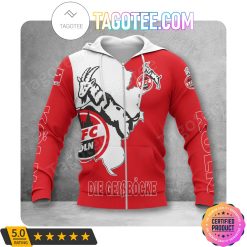 1. FC Köln Red Zip Up Hoodie