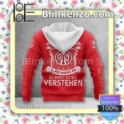 Alternative view of 1. FSV Mainz 05 Red Zip Up Hoodie
