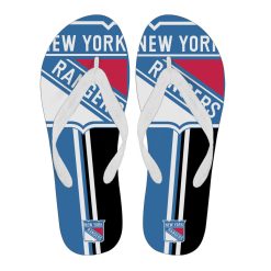 NHL New York Rangers Big Logo Flip Flops