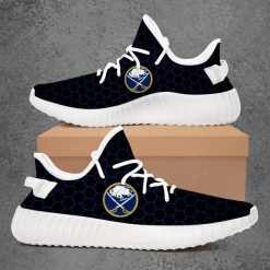 NHL Buffalo Sabres Black Yeezy Boost Sneakers