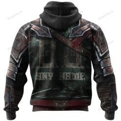 Alternative view of NCAA Virginia Cavaliers Custom Name Number Warrior Armor Zip Up Hoodie
