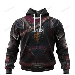 NBA Cleveland Cavaliers Custom Name Number Warrior Armor Jersey Pullover Hoodie