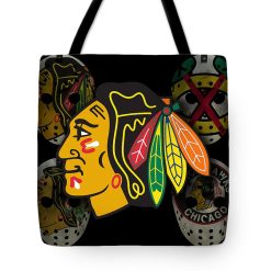 NHL Chicago Blackhawks Black Tote Bag