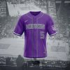 NBA Sacramento Kings Custom Name Number Purple Baseball Jersey