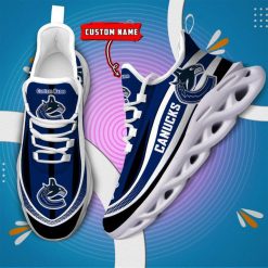 NHL Vancouver Canucks Custom Name Blue White Max Soul Shoes