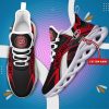 NHL Carolina Hurricanes Custom Name Black Red Max Soul Shoes