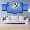 NHL Nashville Predators Blue Sky 5 Panel Canvas